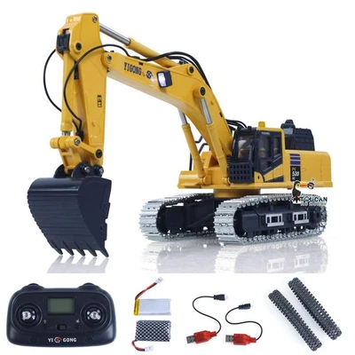 Excavadora de control remoto 1:50 PC520 PRO RTR excavadora de elevación eléctrica orugas metálicas Foto 1 de 4