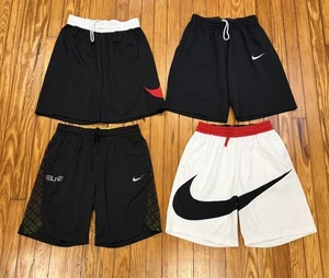 Lot Of 4 Nike Dri Fit Shorts Men’s Size Medium Swoosh Basketball Workout Gym - Picture 1 of 3