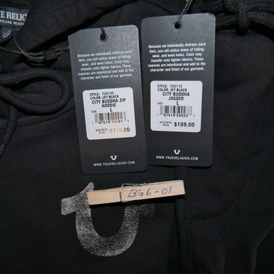 True Religion 2 piezas Sudadera Para hombres Polar Sudadera con Capucha Joggers Chándal Conjunto de Regalo Nuevo con Etiquetas Foto 1 de 4