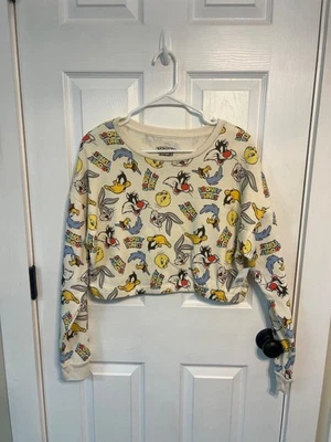 Sudadera corta cuello redondo Looney Tunes - Talla L - Nueva con etiquetas Foto 1 de 2