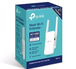 TP-Link AC1200 WLAN-Extender, Dualband, 1,2 Gbit/s, 1500 qm, RE315 - Bild 1 von 5