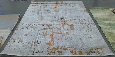 Серый/золотой ковер со сломанной резьбой 8 футов 0 дюймов x 10 футов 0 дюймов, сниженная цена 1172780457 SHV723G-8 - Изображение 1 из 4