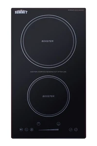 Summit SINCH230V2 12"W 2 Burner Electric Cooktop - Black - Picture 1 of 5
