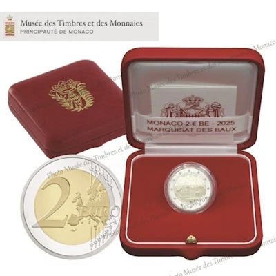 2 Euro 2025 Monaco BE Proof Coin Set - Marquisat des Baux - Image 1 of 4