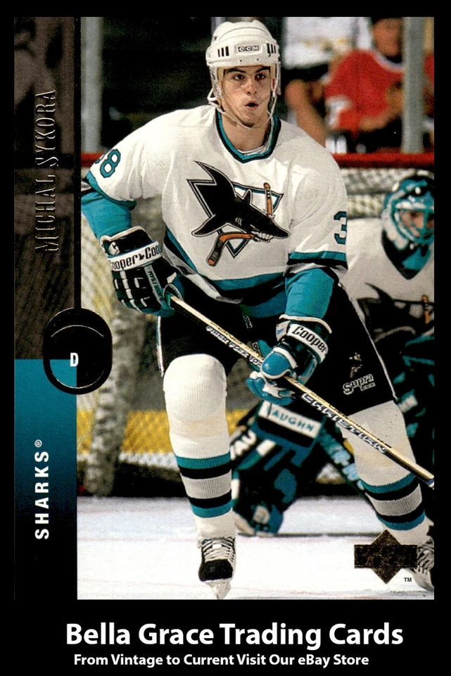 1994-95 Upper Deck Michal Sykora #195 San Jose Sharks NHL Hockey  - Image 1 of 2