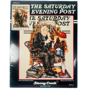 Stoney Creek Saturday Evening Post Doctor And The DollCross Stitch Pattern  014 - Picture 1 of 4