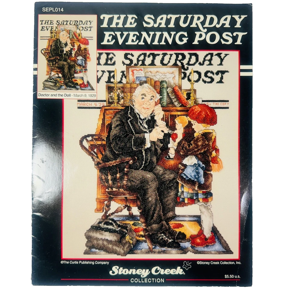 Stoney Creek Saturday Evening Post Doctor And The DollCross Stitch Pattern  014 - Image 1 of 4