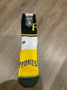 New Stance Casual Crew Socks ‘Pittsburgh Pirates’ Men's Sz L (9-13) - Picture 1 of 7
