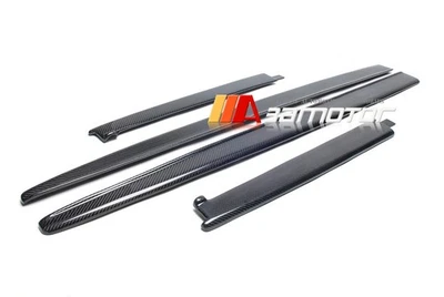 Carbon Fiber Side Skirt Extensions Set fits 2012-2018 BMW F30 3-Series M Sport - Imagem 1 de 4