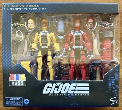 HASBRO G.I. FIGURA DE ACCIÓN GI JOE SERIE CLASIFICADA #169 GI JOE DIVER VS COBRA DIVER Foto 1 de 2