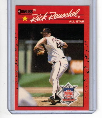1990 Donruss #663 Rick Reuschel - Giants - ALL STAR - Image 1 of 2