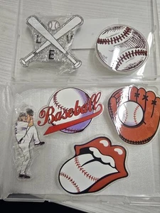 6er Set Baseball Charms für Bogg Bag - Acryl Baseball Mom Zubehör - Bild 1 von 3