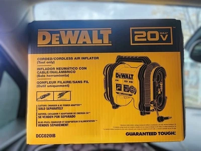 Inflador portátil eléctrico inalámbrico DEWALT DCC020IB 20V MAX (solo herramienta) Foto 1 de 4