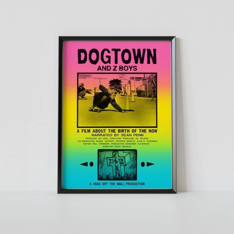 Póster de la película Dogtown and Z-Boys monopatín surfista regalo decoración de pared Foto 1 de 3