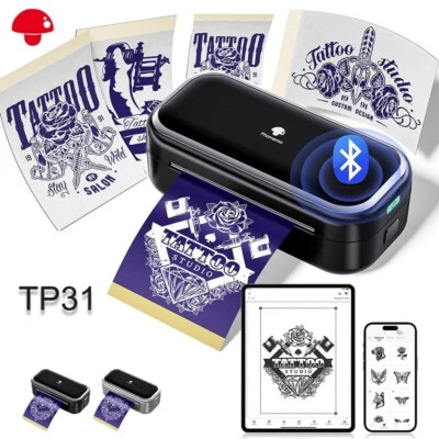 Phomemo TP31 тату трафарет принтер мини тату принтер Bluetooth тату машина - Изображение 1 из 4