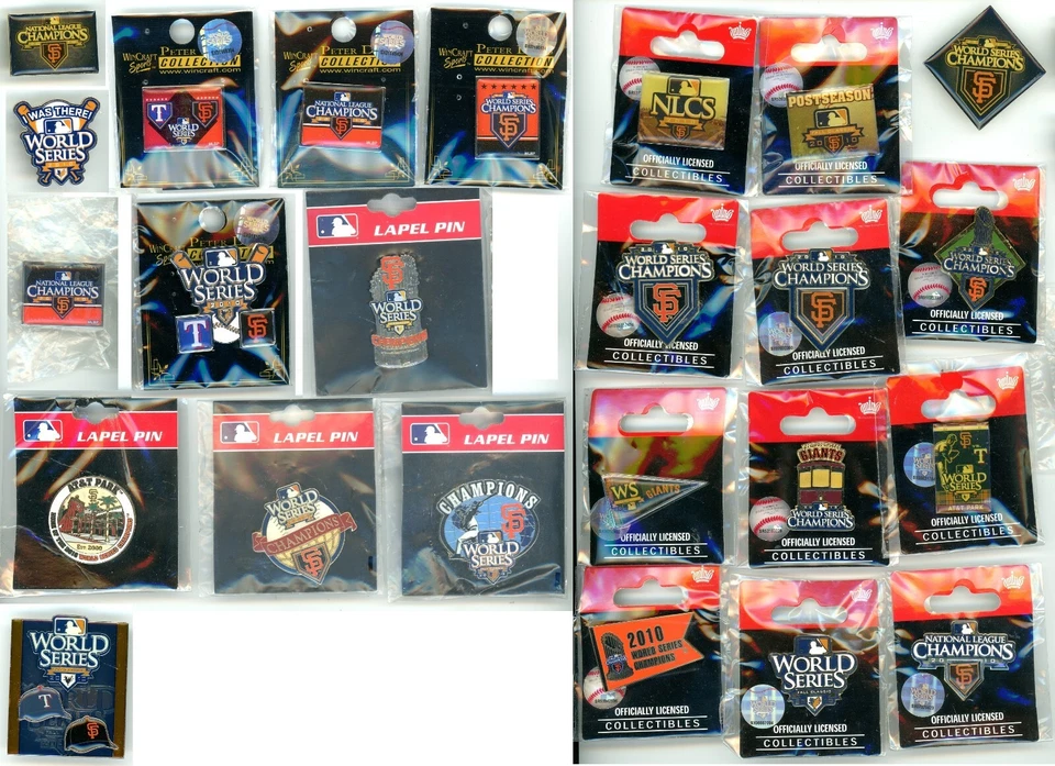 Prendedores de postemporada SF Giants 2010 Serie Mundial y Playoffs Elección San Francisco Foto 1 de 1