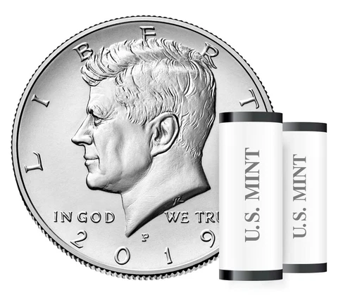 2019 P&D KENNEDY HALF DOLLAR Set (2 COIN SET) GEM Quality. IN HAND! Cover