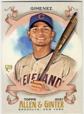 2021 Topps Allen & Ginter Baseball Andres Giminez No. 45 Cleveland Indians - Bild 1 von 2
