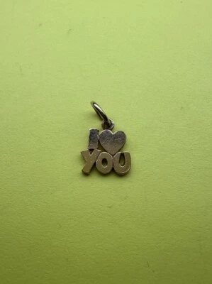 RETIRADO James Avery Oro Amarillo 14K Te AMO Corazón Dije/Colgante Foto 1 de 3