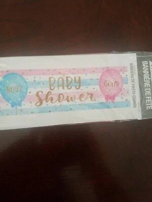 零件横幅婴儿淋浴男孩? 女孩? 性别揭示  — 第 1/4 张图片