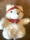 Peluche de Noël pilote aviateur vintage 1987 Dayton Hudson Mme Santa Bear RARE