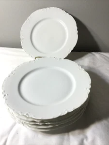 Set of 6 Dinner Plates 9 3/4 Ranson by Haviland (Green: Haviland France) - Picture 1 of 7