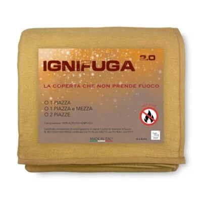 COPERTA IGNIFUGA antifiamma ANTIFUOCO CLASSE 1 omologata MADE in ITALY - Image 1 of 4