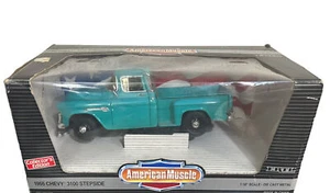 ERTL 1:18 1955 Chevy 3100 Stepside Die Cast Ocean Green Collectors Edition - Picture 1 of 9
