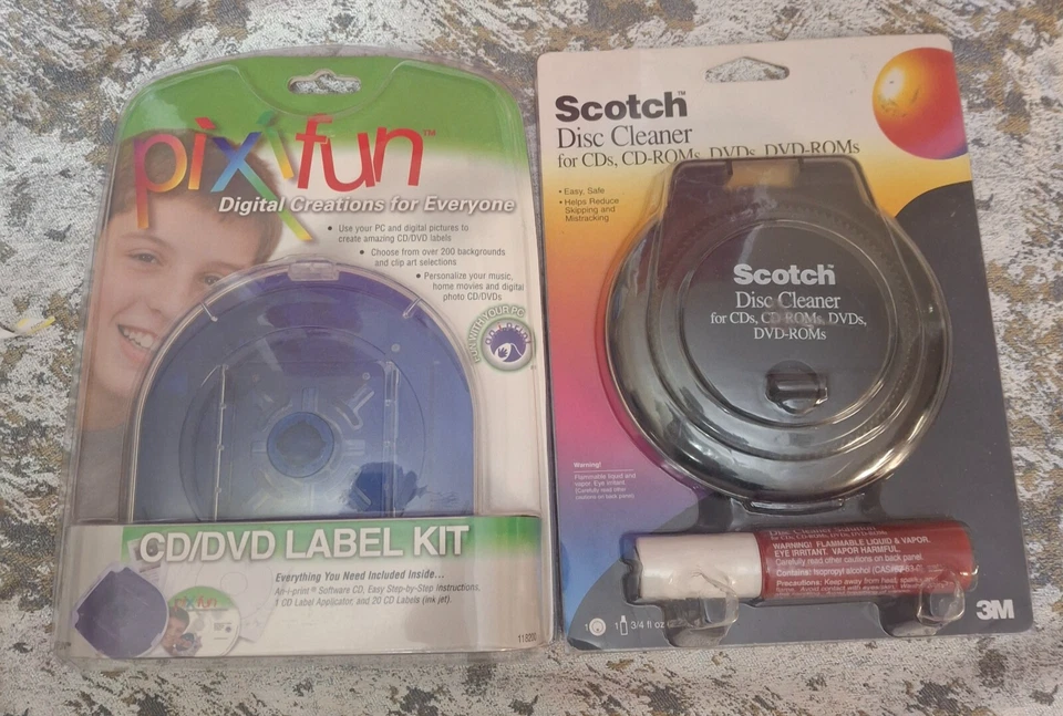 Scotch CD Disc Cleaner Also for DVDs Reduce Skipping Mistracking Distortion Q7