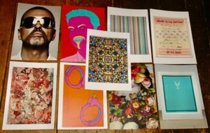 GEORGE MICHAEL FULL SET OF 9 CHRISTIES AUCTION ART CARDS 2019 EMIN HIRST RILEY - Picture 1 of 19