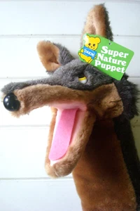 NOS VTG Wolfgang 1983 Dakin Big Bad Wolf Dog Coyote Super Nature PUPPET Plush - Picture 1 of 17