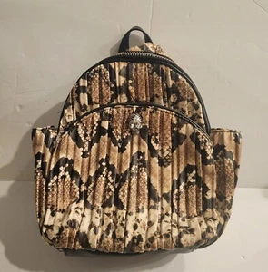 Betsey Johnson Slithering Skull Backpack Snake Print - Picture 1 of 11
