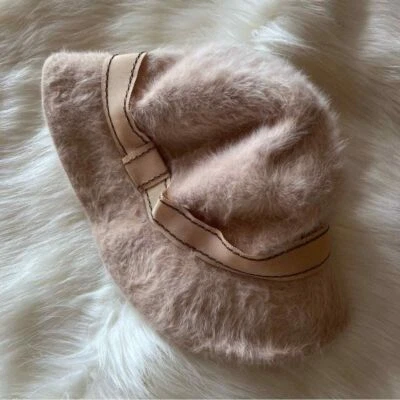 VINTAGE Kangol Furgora Rachel Fedora ANGORA pink 90s y2k - Image 1 of 3