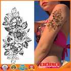 Temporary Tattoo Sticker Rose Blossom 3D Arm Tattoo for Boys Girls Couple Lover
