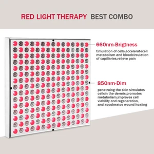 Lámpara de Terapia de Luz Roja con Soporte, 660nm Luz Roja y 850nm Luz Infrarroja para Cuerpo ddg - Imagen 1 de 14