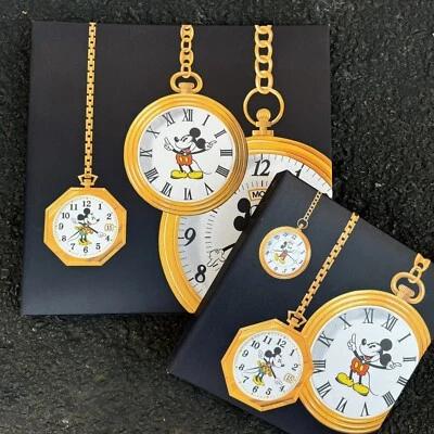 JUEGO DE 2 PIEZAS - Álbum de fotos relojes vintage CR Gibson Disney Mickey Mouse Foto 1 de 4