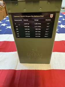 7.62 Decal Ballistic Chart Target Shooting Leupold Bushnell Scope - Picture 1 of 3