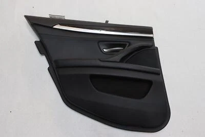 BMW 535I F10 2011-2016 PANEL PUERTA TRASERA IZQUIERDA MOLDURA CUERO NEGRO OEM Foto 1 de 3
