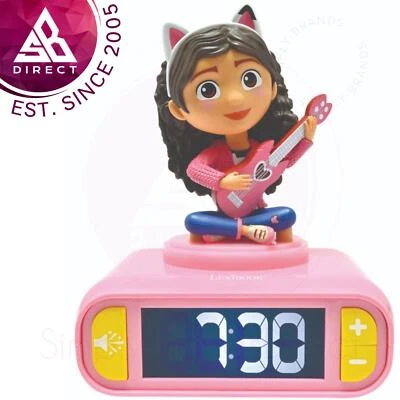Lexibook RL800GDH 3D Gabby's Dollhouse Childrens Clock with Night Light — 第 1/4 张图片