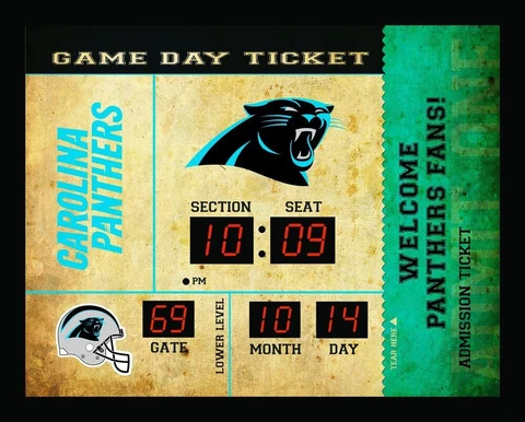 NFL Bluetooth Scoreboard Wall Clock 20" x 16" Cover