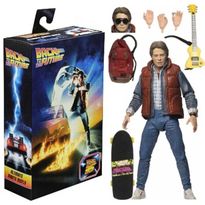 NECA Movie Back To The Future Marty Mcfly w Guitar 7" Action Figure Ultimate Toy - image 1 of 4