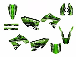 Kit de calcomanías gráficas KX 250F 2009 2011 2012 para Kawasaki #2001 verde - Imagen 1 de 2