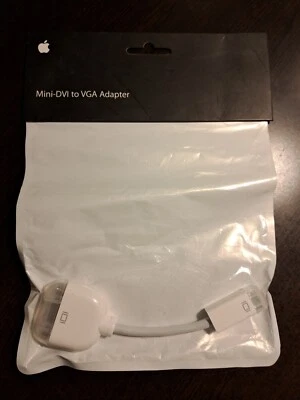 NOVO ADAPTADOR DE TELA ORIGINAL DA APPLE MINI-VGA para saída VGA M9320G/A OEM iMac Mac - Imagem 1 de 4