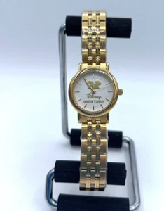 Disney Golden Ears Mickey Mouse Watch Retiree Retirement 18K Gold Plate LikeNEW - Picture 1 of 7
