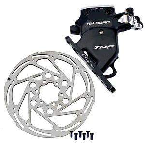 Trp HD-C711 HY/RD Front 160mm Hydraulic Disc Brake Caliper,w/Rotor, Flat Mount - Picture 1 of 7