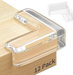 12 Pack Table Protectors, Corner Protector for Baby, Clear Furniture Corner Guar - Picture 1 of 11