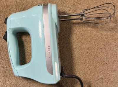 KitchenAid Batidora de Mano Ultra Potencia 5 Velocidades Modelo KHM5121C Azul Hielo - Con Batidores Foto 1 de 4