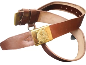 Ceinturon en cuir armée roumaine  Longueur : 120 cm  Pacte de Varsovie 📌5a. - Bild 1 von 5