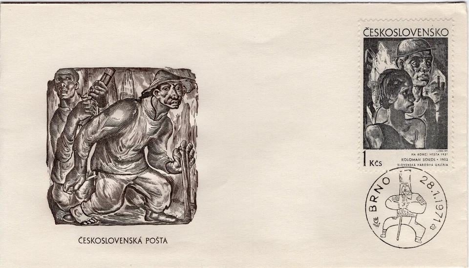 Arte gráfico checoslovaco Checoslovaca 1971 FDC4257 Foto 1 de 1