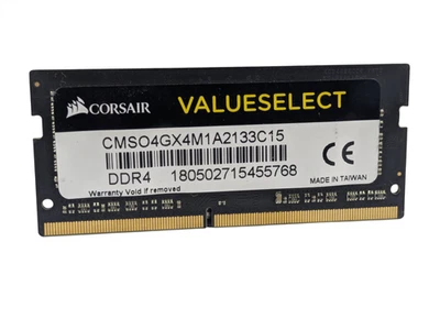 Corsair 4GB 2133MHz PC4-17000 DDR4 Laptop RAM SODIMM CMSO4GX4M1A2133C15 - Image 1 of 4